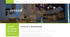 Desktop Screenshot of minipresso.sk